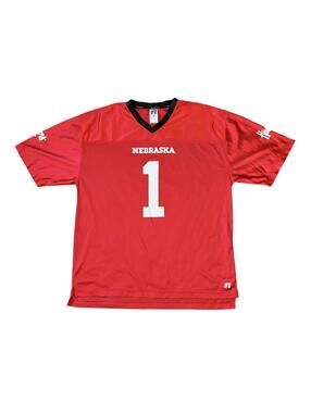 Russell Athletic Nebraska Cornhuskers Football Jersey Men’s Size Large Red #1